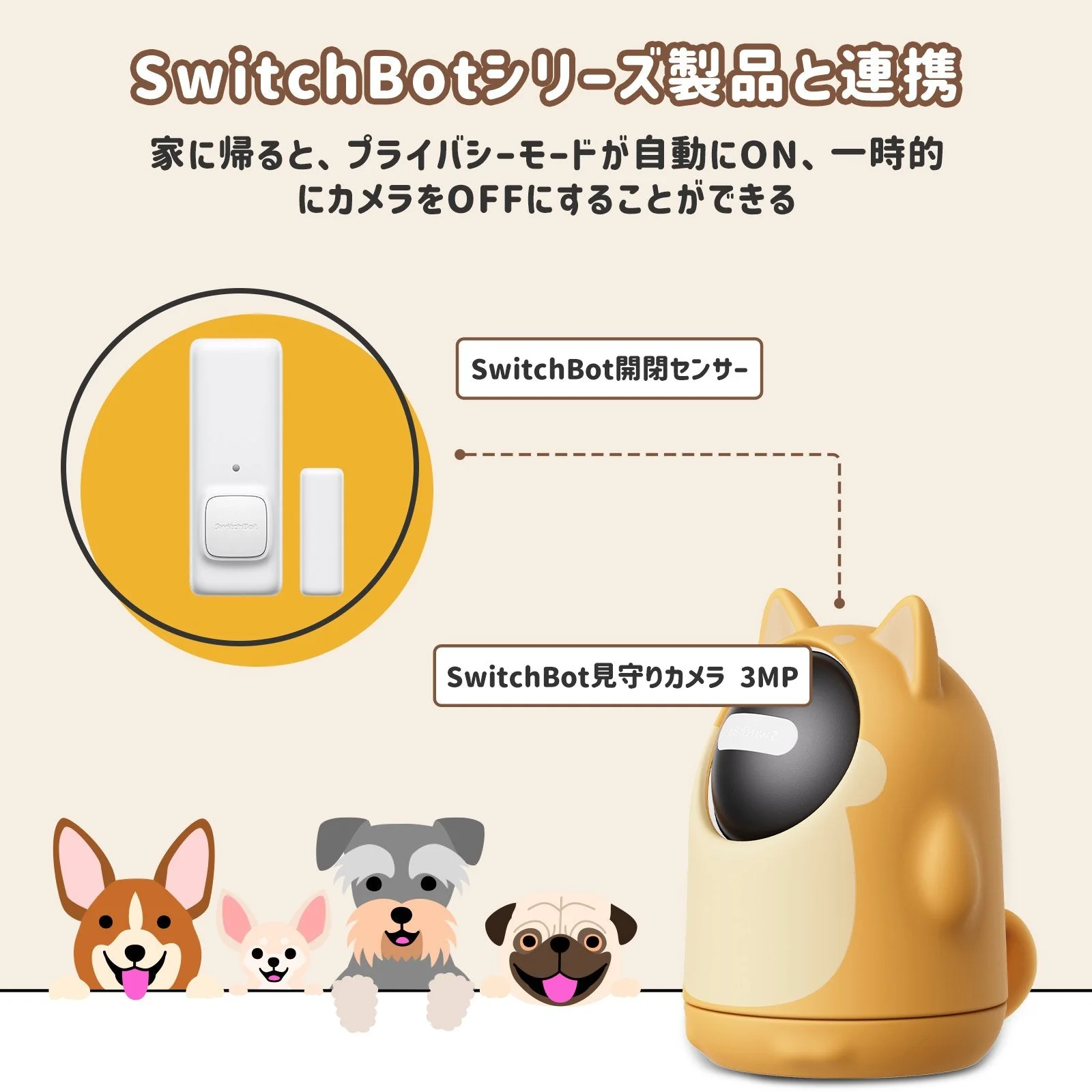 SwitchBot 見守りカメラ 3MP わんボット - Image 8
